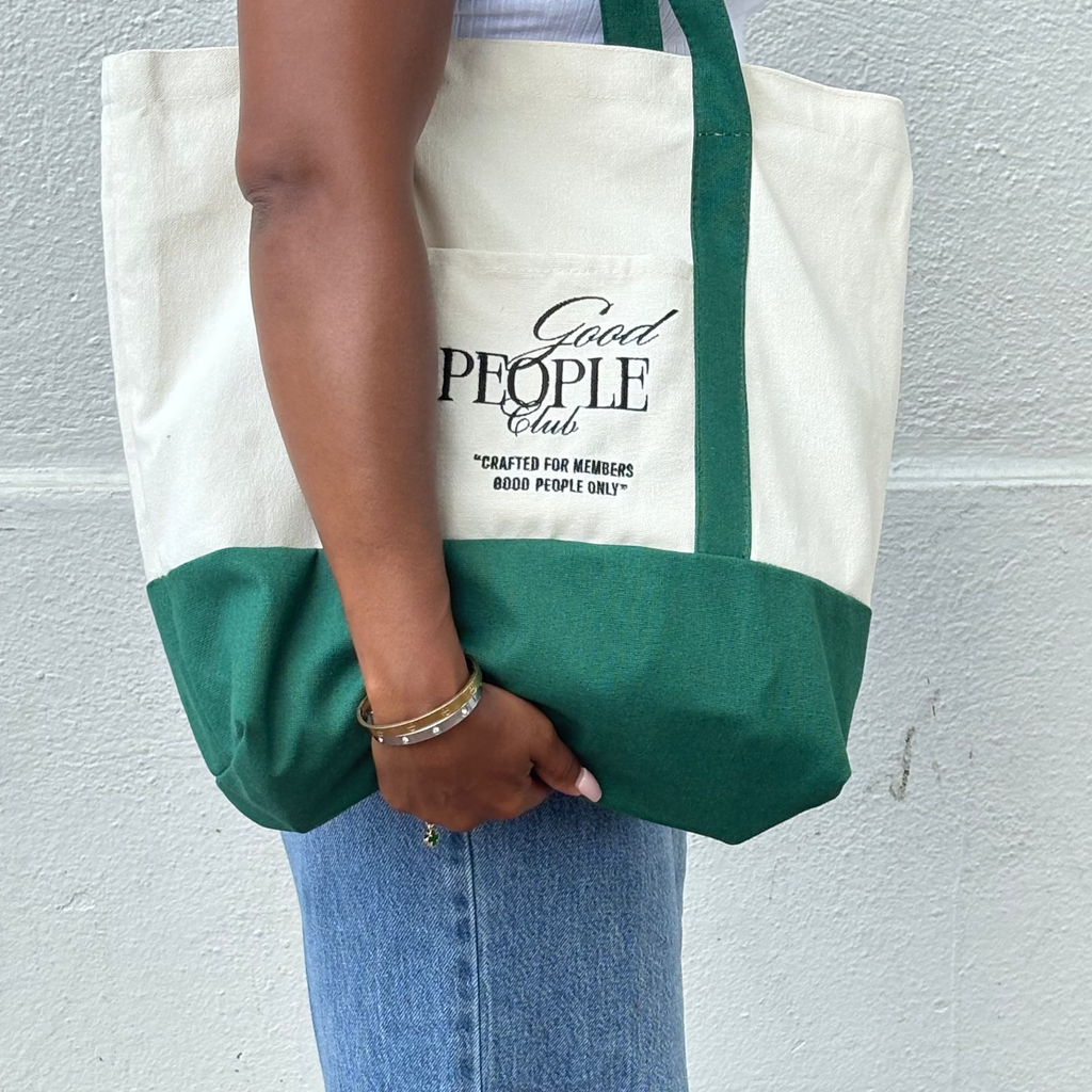 Forest Green Good People Tote