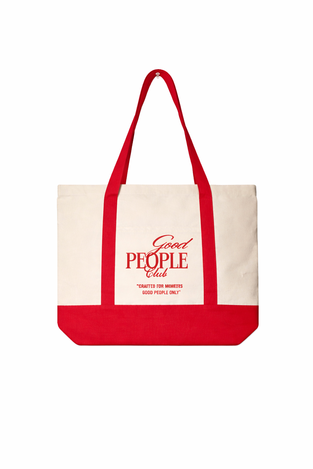 Bold Red Good People Tote